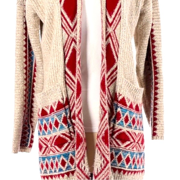 Lucky brand hooded cardigan with pockets, size M - Picture 3 of 5